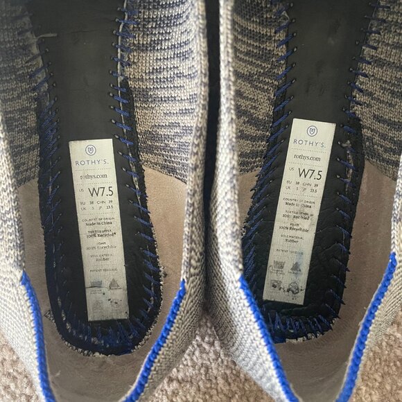 Rothy's The Loafer slip on in heathered gray - Picture 10 of 12